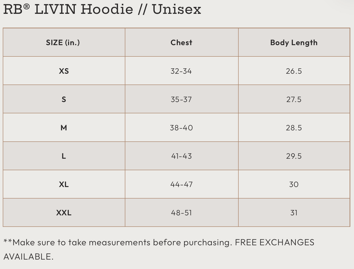 RB® LIV-IN Hoodie // Unisex