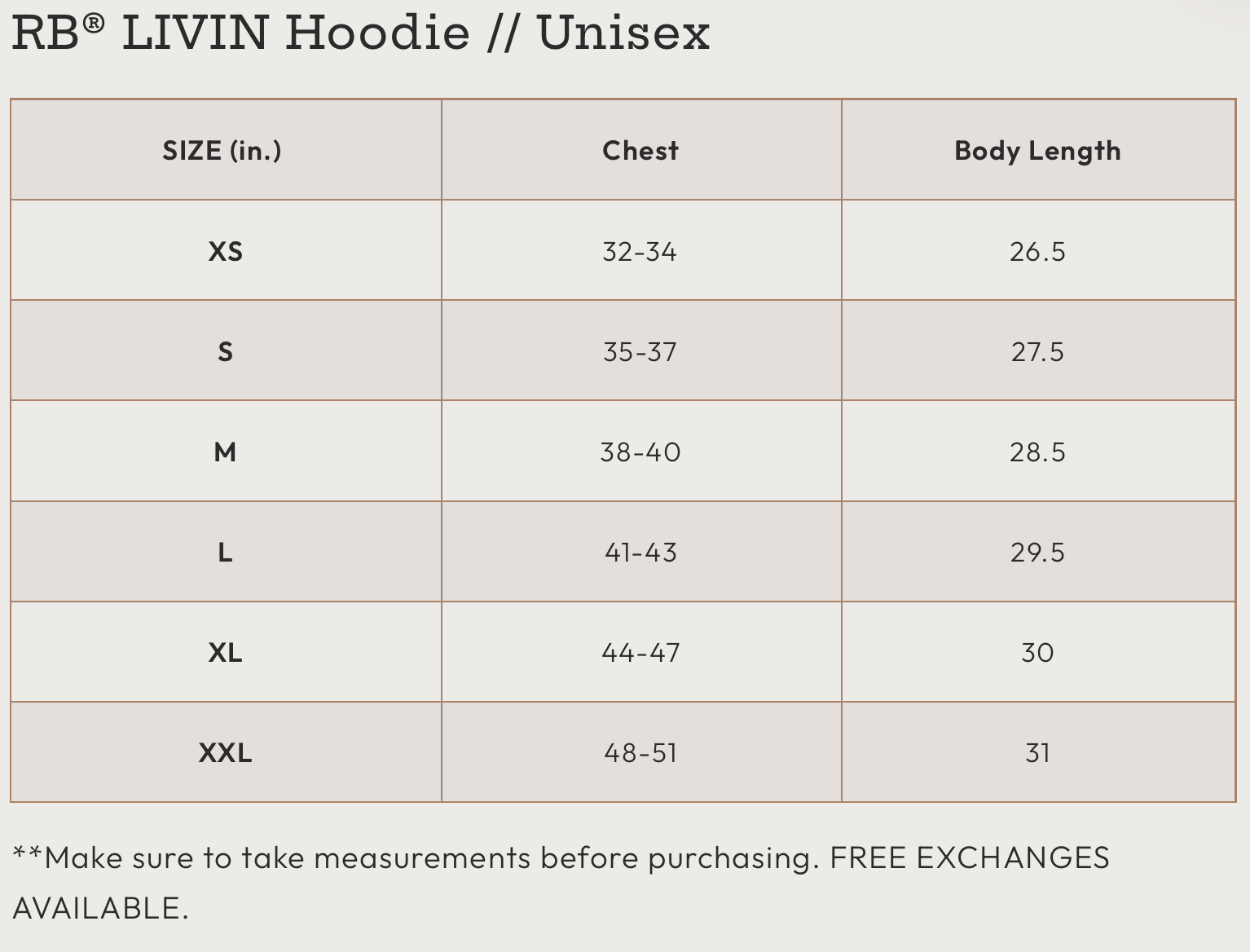 RB® LIV-IN Hoodie // Unisex